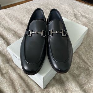 Steve Madden Black Leather Loafers - Lyons